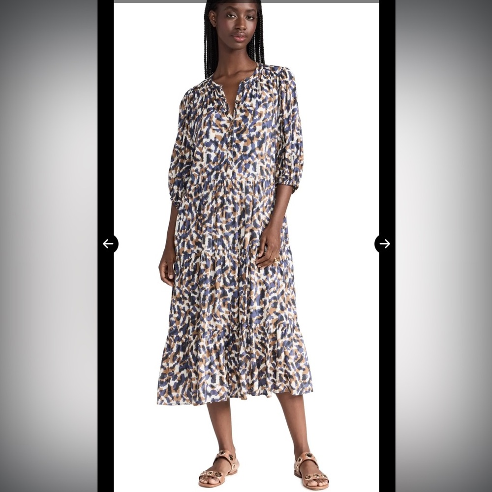 Velvet by Graham & Spencer Ottilie Printed Boho Dress - size L